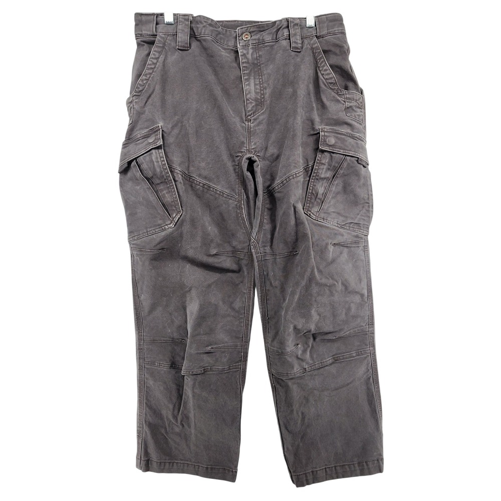 Guide Gear 36x30 Gray Canvas Cargo Pants Tactical Workwear Hiking Gorpcore